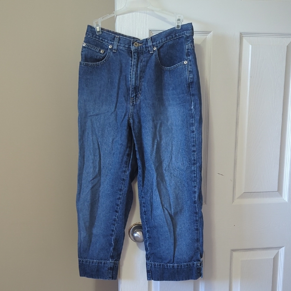 Vintage High Waisted "Reflect Jeans" Capris